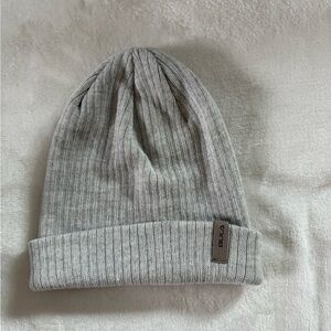 Bula Gray Knit Cuffed Ribbed Beanie Hat Warm Winter Ski Snowboard Casual
